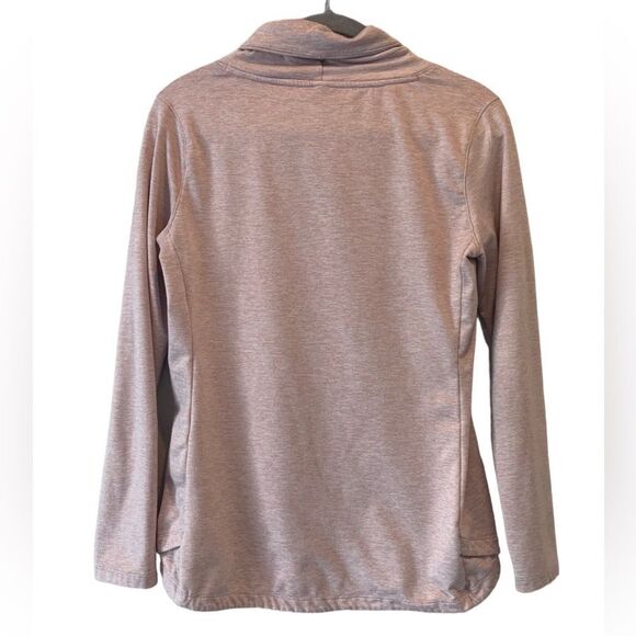 Apana Light Rose Pink Heather Cowl Neck Sweat Shirt S Long Sleeve - Picture 2 of 3